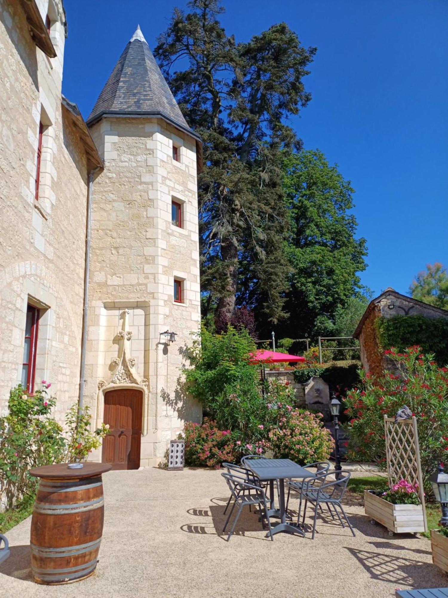 Bed and Breakfast Chinon Manoir De L'Abbaye Seuilly Exterior foto